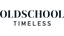 Oldschool Timeless Logo Schriftzug Dunkel auf transparentem Hintergrund