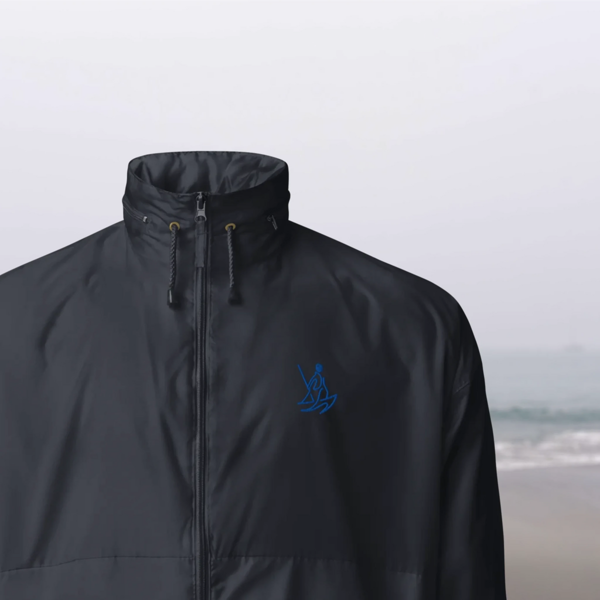 Embroidered Design Windbreaker - EMBROIDERY - Oldschool Timeless