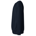 OT Essential Autumn Pullover, Seitenansicht simpler navy blauer Pullover
