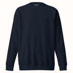 OT Essential Autumn Pullover, Vorderansicht simpler navy blauer Pullover