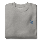 OT Essential Autumn Pullover, Ansicht von oben simpler, gefalteter Grauer Pullover