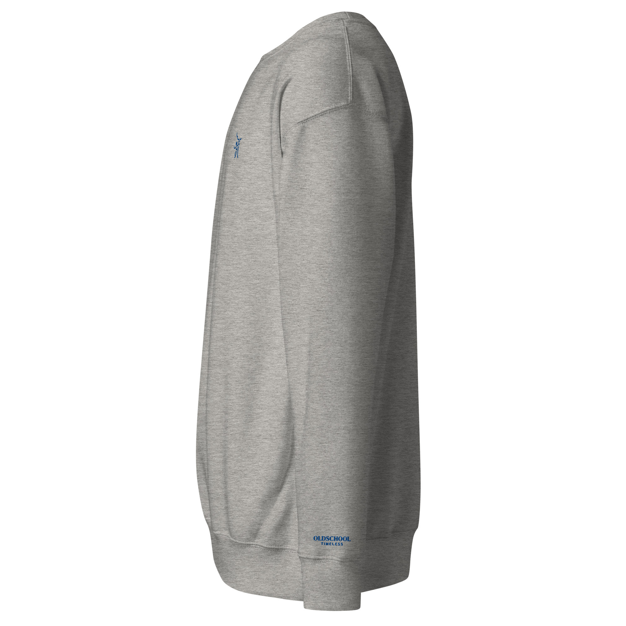 OT Essential Autumn Pullover, Seitenansicht simpler Grauer Pullover