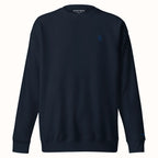 OT Essential Autumn Pullover, Vorderansicht simpler navy blauer Pullover